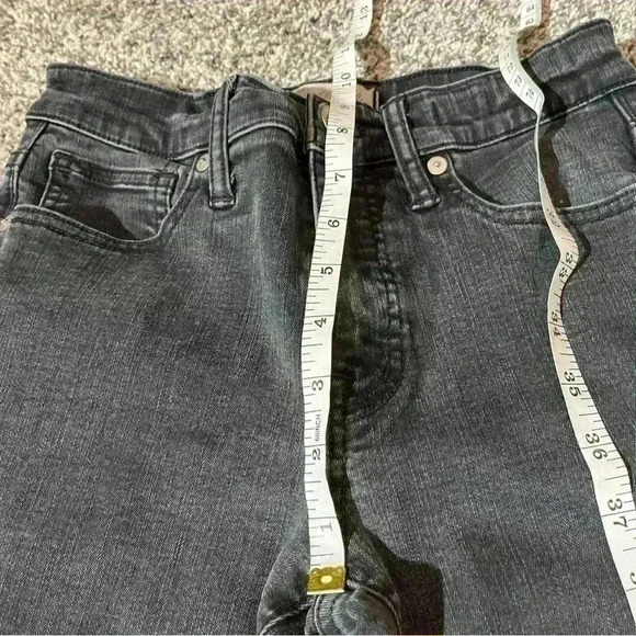 MADEWELL Women's Black 9" High-Rise Skinny Jeans SIZE 26 - Picture 4 of 10